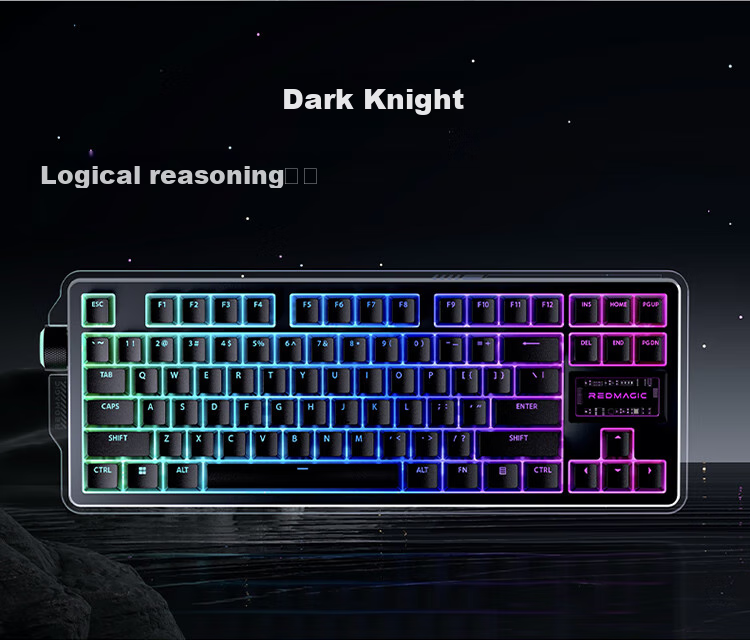 Nubiyahongmo Ice Domain Mechanical Keyboard, Tri-Mode Bluetooth/wireless Keyboard, 84 Keys, 8K Polling Rate, Gaming Keyboard, Low Latency, TTC Ice Switches, Hot-Swappable Transparent Keyboard 3
