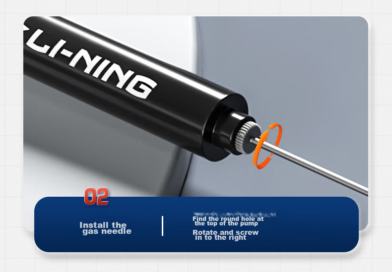 Li-Ning Pump for Basketball, Soccer, Volleyball, Balloons, Portable Ball Needle Mini Inflation Equipment (Including Air Needles) 2