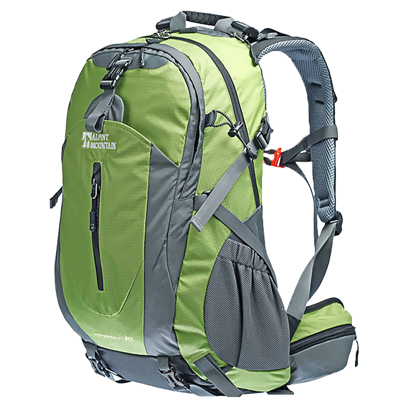 ALPINT MOUNTAIN Ermont 50L Hiking Backpack, Trekking Travel Bag, Large Capacity Shoulder Bag for Men, Outdoor Lightweight Travel Pack