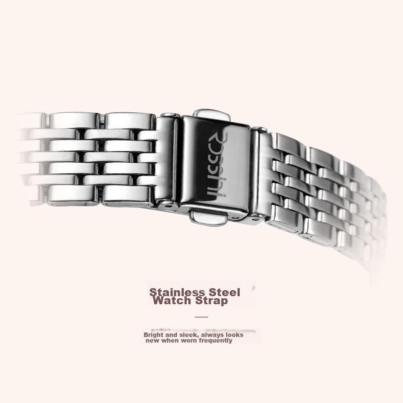 罗西尼（ROSSINI）手表女 生日礼物商务日历皮带女士石英表白盘618574