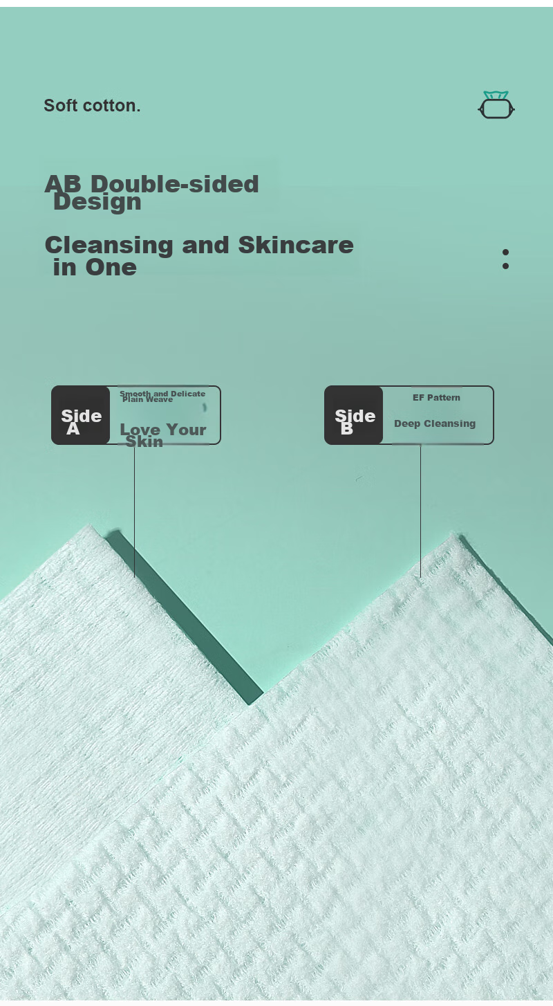 COTTON SHOOTS Disposable Face Towels, Pure Cotton Soft Wipes, Thickened Facial Cleansing Cloths, Hanging Family Pack, 2 Packs × 168 Sheets, 20*20cm 7