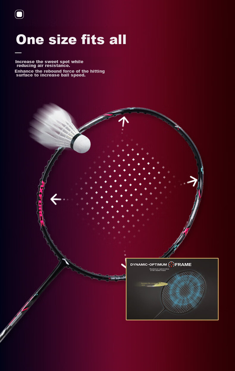 Li-Ning Badminton Racket, Thunder Small Steel Cannon, Full Carbon, Offensive Type, Ultra-Light, High Tension, Single Racket, Deep Dark Green, 4U, Pre-Strung 4