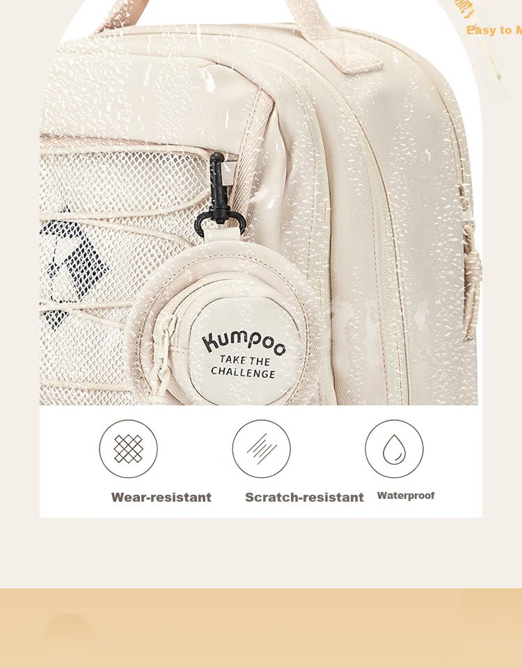 KUMPOO Badminton Bag, Fashionable Simple Versatile Casual Backpack, Multifunctional Sports Bag KB-521 7