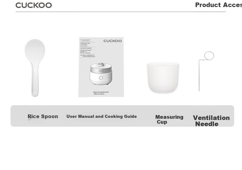 CUCKOO Korean Imported Dual-Pressure Mini Multifunctional Baby Food Smart Reservation Rice Cooker for 1-2 People, 1.5L CRP-MHTR0311FW 12