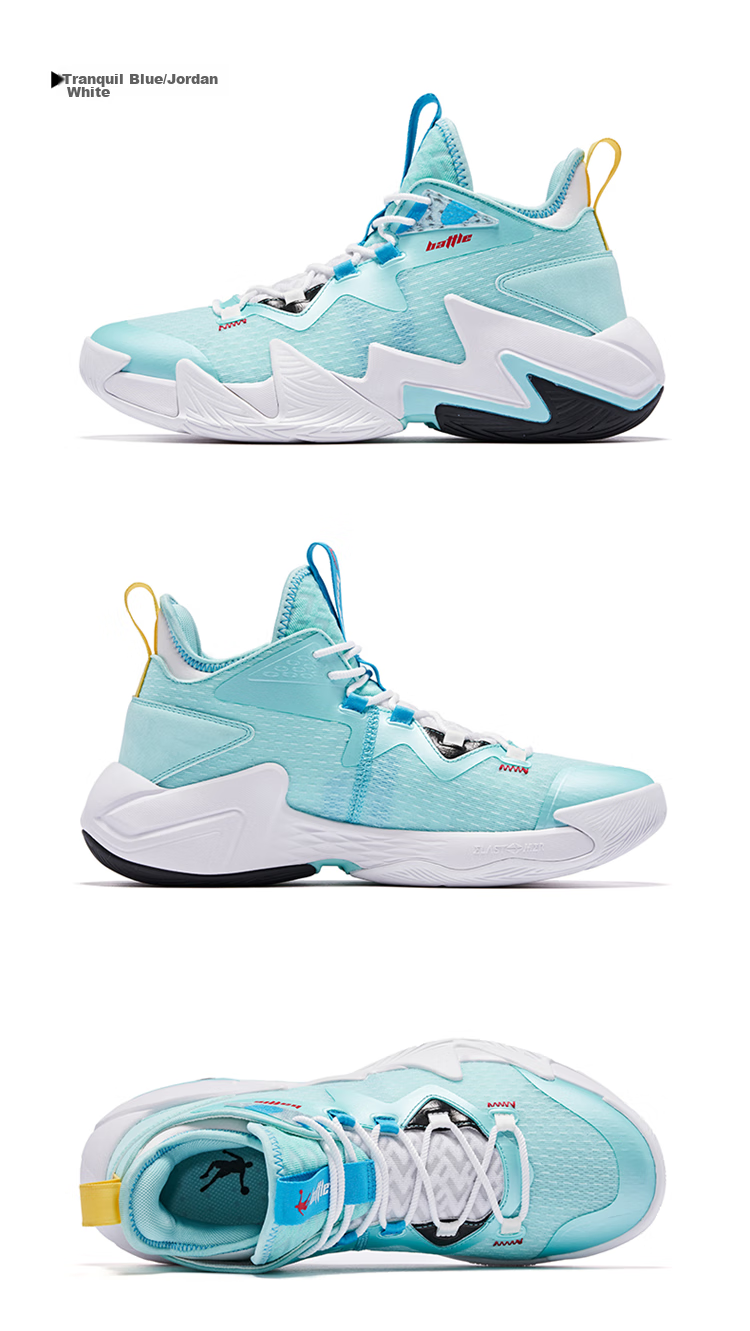 Jordan Basketball Shoes Men's Mesh Break Shadow 2 High-Top Durable Practical Student Sports Shoes 35