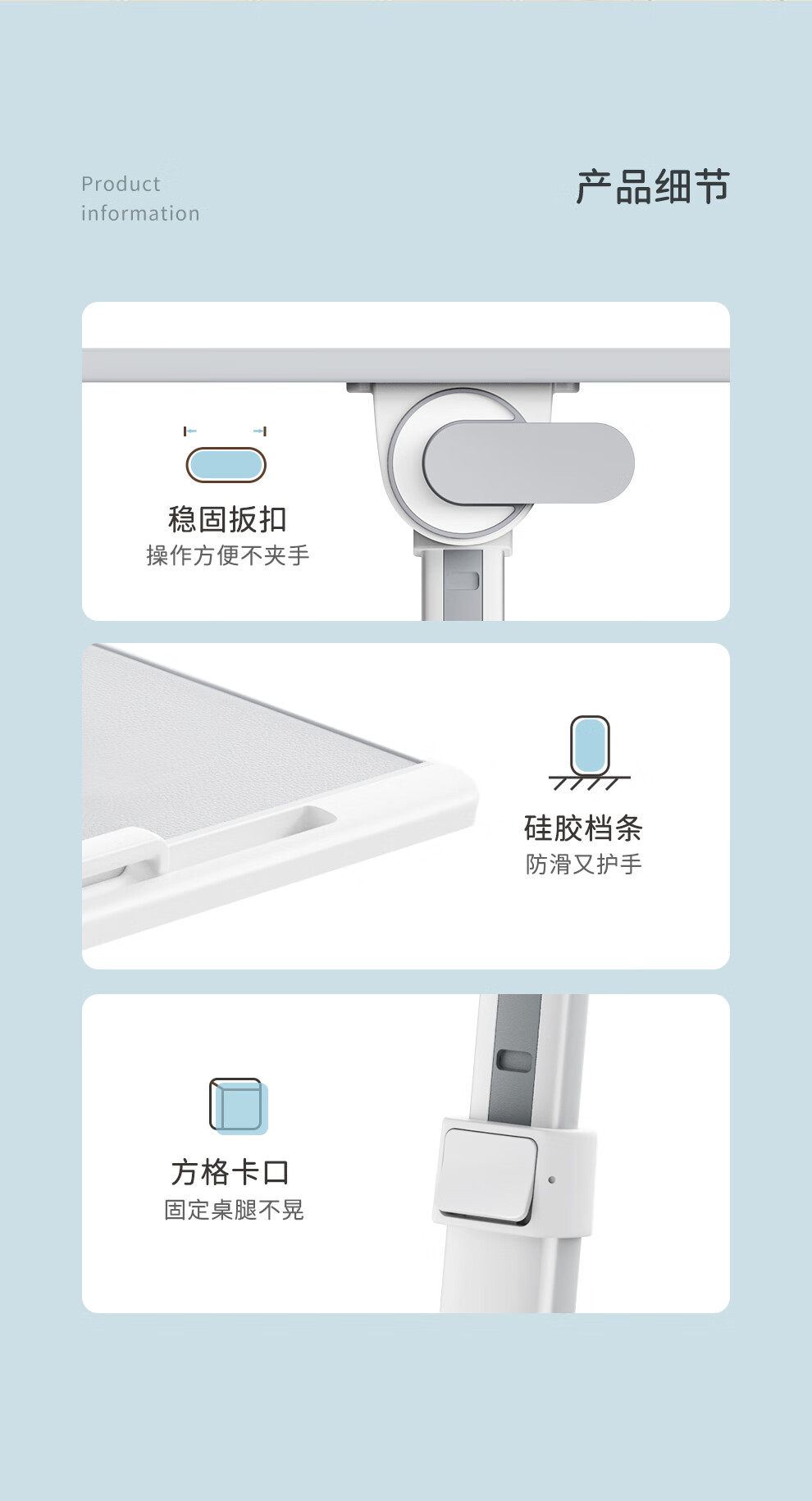 Saijing K7 Bed Desk Computer Table, Adjustable Height Foldable Bay Window Dorm Study Office Small Desk 7