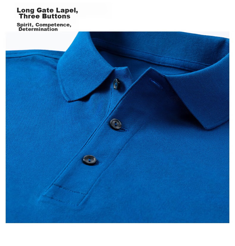 Mr.Bu T-Shirt Spring And Summer Short-Sleeve Polo Shirt, Solid Color Men's Clothing, Middle-Aged Casual Undershirt, Deep Royal Blue, L/175 21