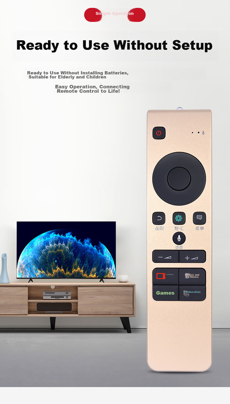 Accoona Compatible with Hisense TV Remote Control CRF5A58, Universal CRF3A68, LED49M5600UC, LED55M5600UC, No Voice Functio 5