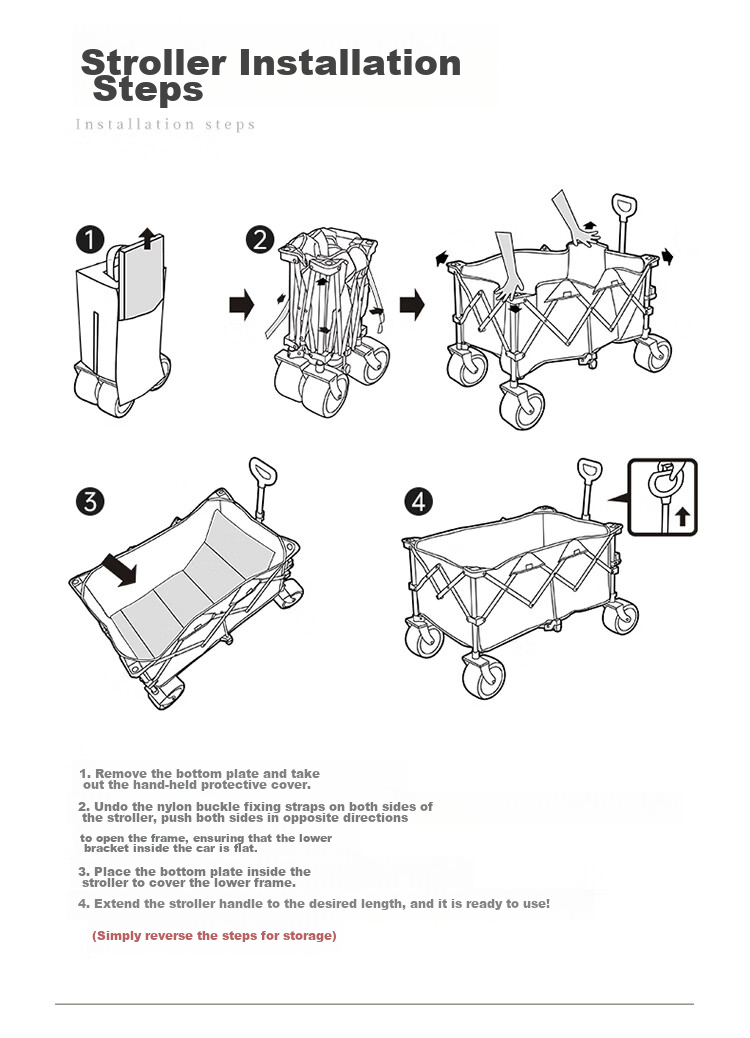 Naturehike Outdoor Camping Cart, Collapsible Trolley for Campsite, Picnic, Street Vending, Grocery Shopping And Travel, Khaki Color, 340L Capacity 19