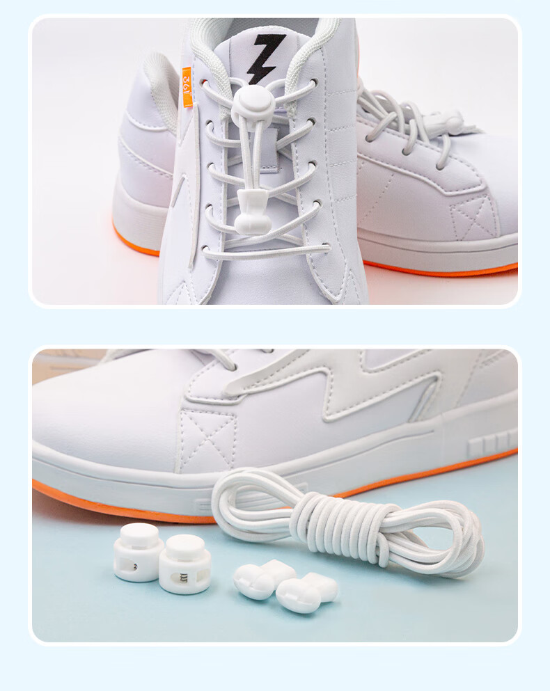 FOOTOPPO Children's Lazy Slip-On Shoes, Easy Elastic Loops, No-Tie Elastic Buckle, Convenient Elastic Shoe Straps 13
