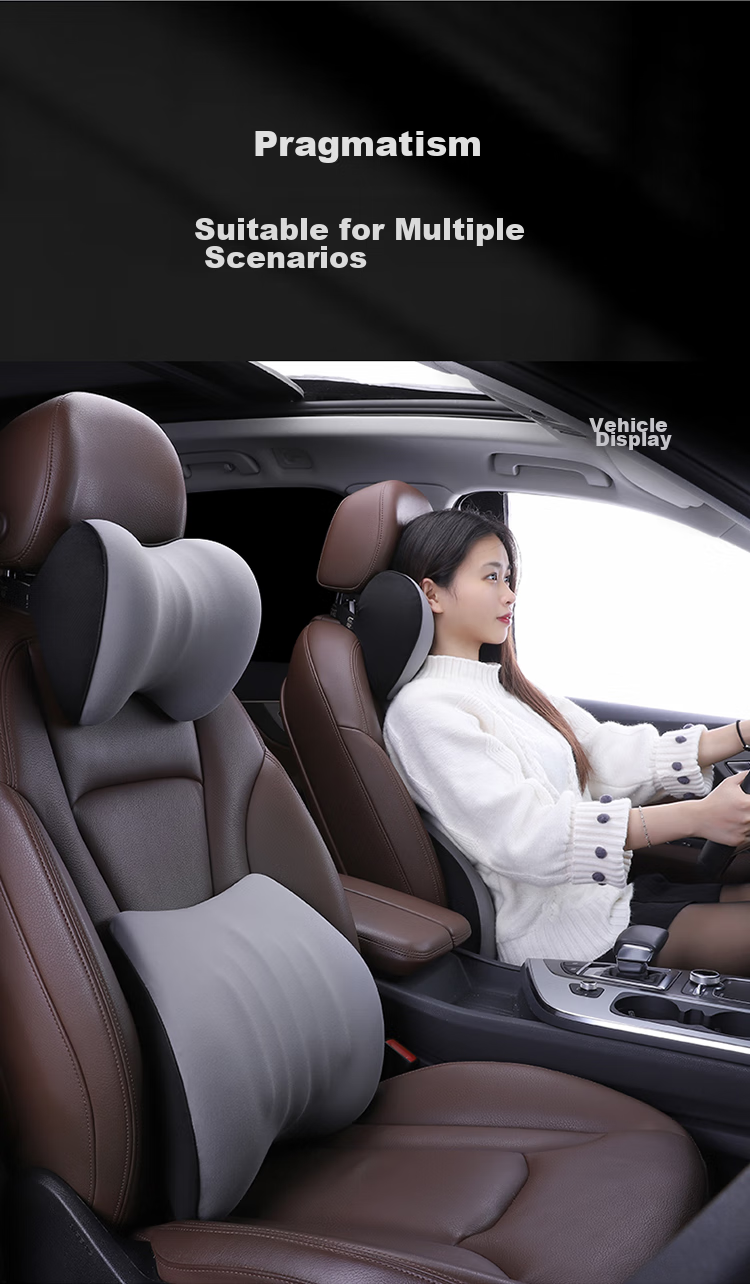 Rice Soup Car Headrest, 3D Neck Pillow, Space Memory Foam Cervical Pillow, Car Cushion, Backrest, I-725AB 9
