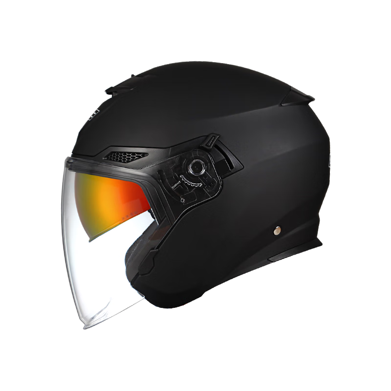 GSB Motorcycle Helmet 3/4 Half Helmet Dual Visor 3C Certified All-Season Unisex G-263