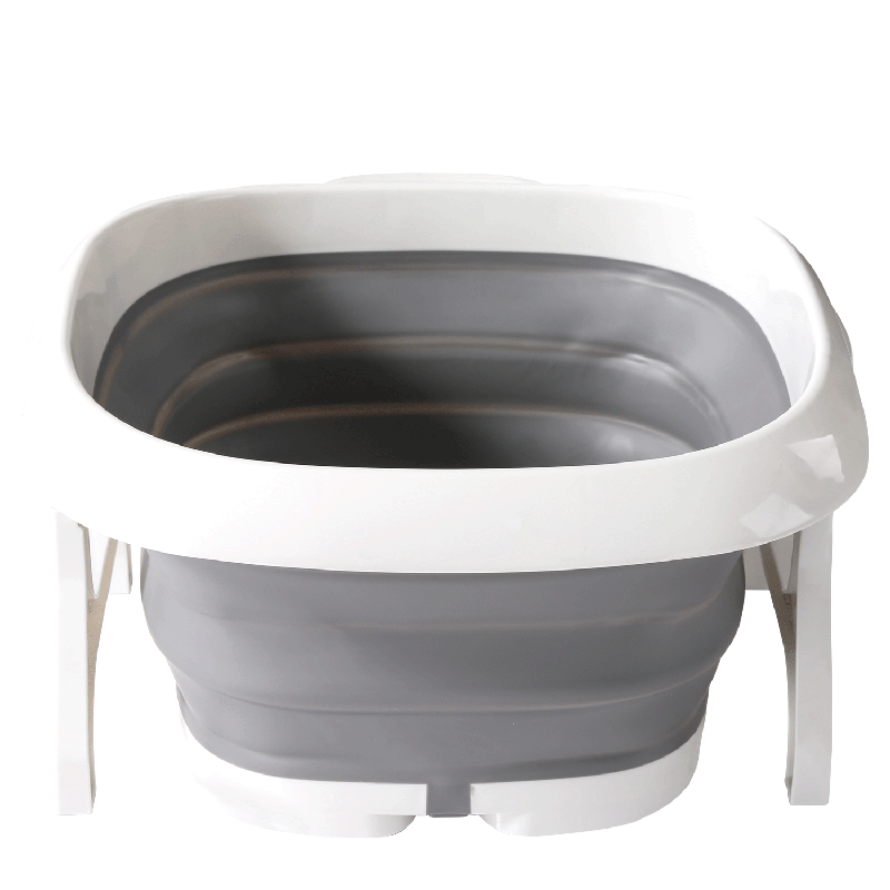 MARYYA Foldable Foot Soaking Bucket, 39cm, 1 Piece, 15L, Portable for Home Use, Adult Calf Washing Basin, Massage Foot Bath, Thickened Plastic