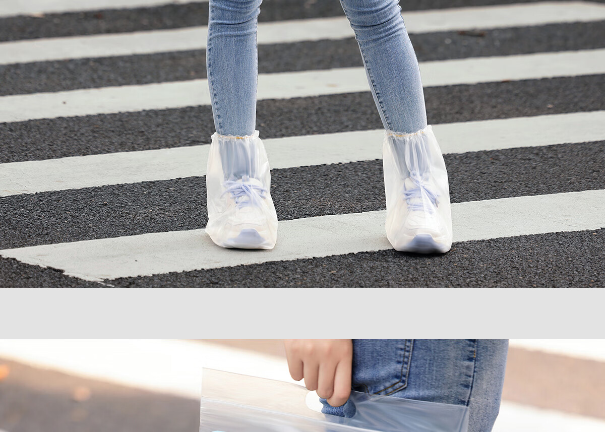 Paipitao Disposable Rain Shoe Covers Waterproof Rain Foot Covers for Adults And Children Outdoor Non-Slip Thickened Wear-Resistant Transparent Rain Boot Covers 29