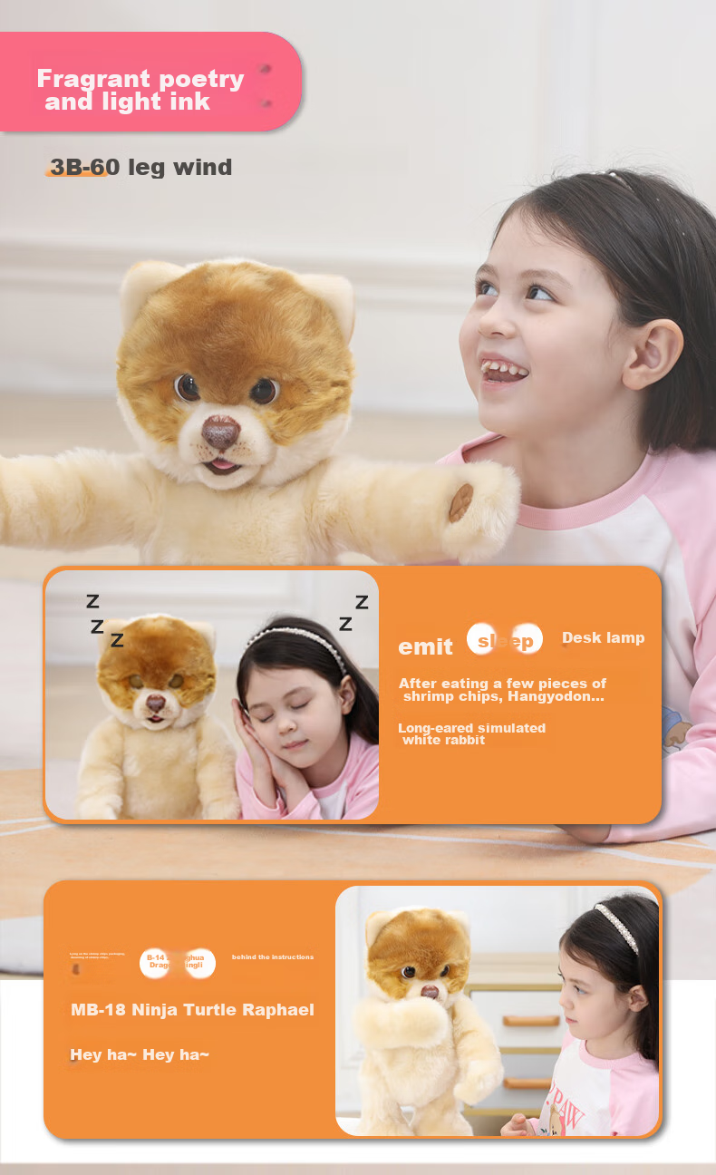 CUMATE Intelligent Pomeranian Toy Dog AI Companion Robot, Children's Gift, Birthday Present for Boys 8