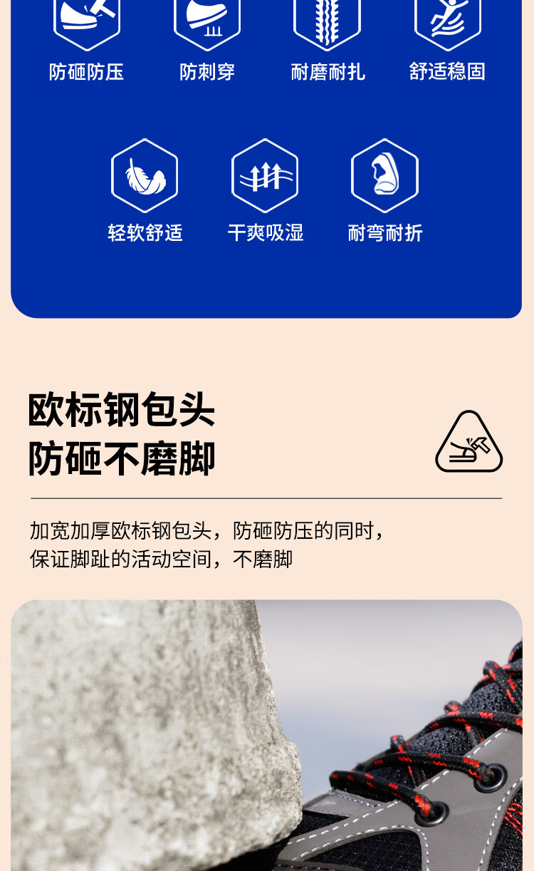BlueOwl Shield Men's Summer Breathable Anti-Slip Anti-Smash Anti-Puncture Electrician Insulated 10KV Safety Work Shoes D209 Size 40 6