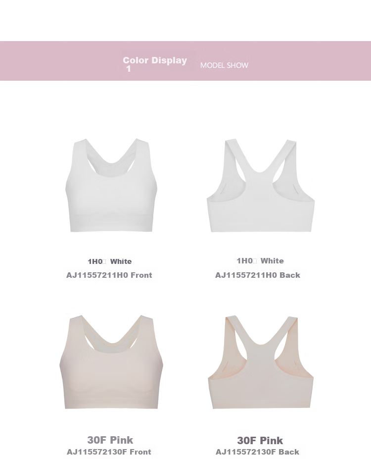 Aimer Children's And Girls' Bra One-Piece Knit Top, Big Girl Cloud Girl First Stage Short Vest [Breeze] AJ1155721 Pink 150 12