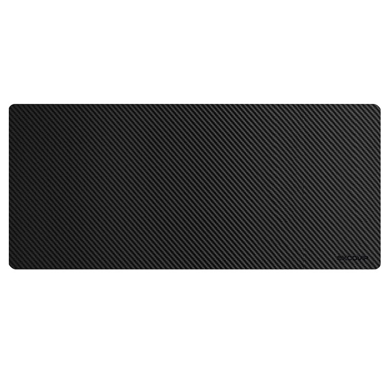 EXCO Mouse Pad, Carbon Fiber Computer Desk Mat, Laptop Office Desk Pad, Large PU Leather Texture, Double-Sided Waterproof Leather Gaming Desk Mat, Gaming Keyboard Pad 0109 10