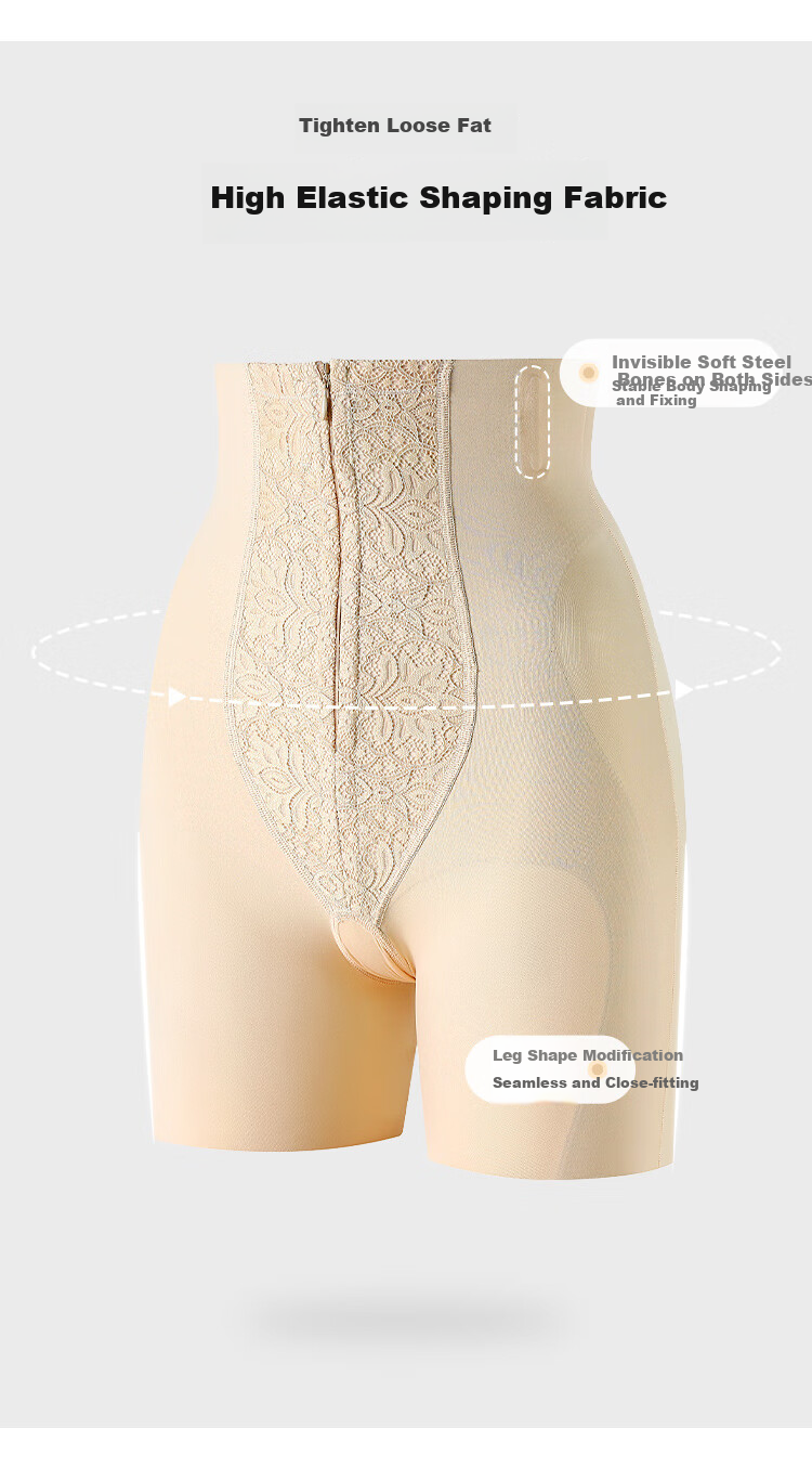 Ordifen 26 New High-Waisted Tummy Control And Butt-Lifting Shaping Pants for Women, Seamless Waist-Cinching Anti-Chafing Shorts XT4301 7