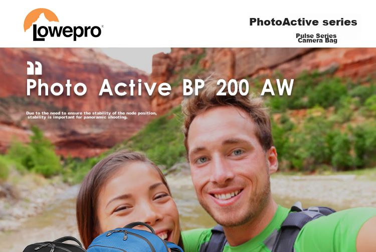 LOWEPRO Photo Active BP 300 AW Pulsar Series Large Outdoor DSLR Camera Backpack for Canon Sony Digital Mirrorless Cameras Men Black Blue LP37253-PWW 1