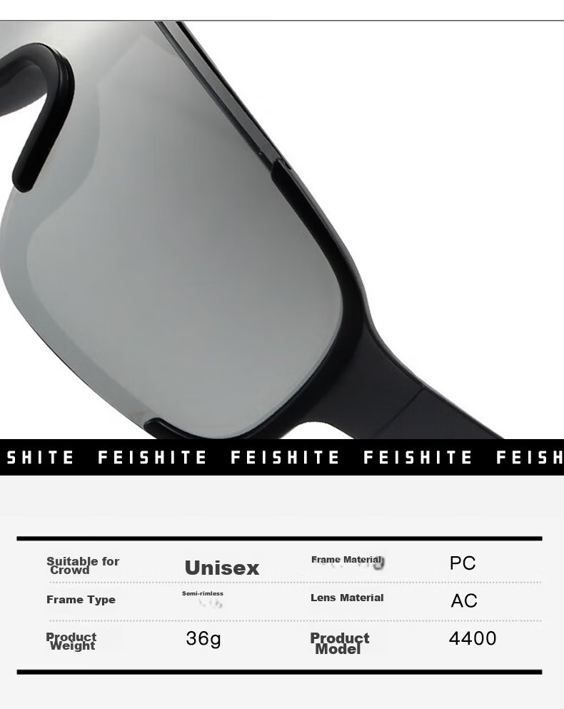 FESETE Cycling Sunglasses, Mountain Climbing Goggles, Mountain Biking Protective Sunglasses, Windproof, Dustproof, Splash-Resistant, for School 16