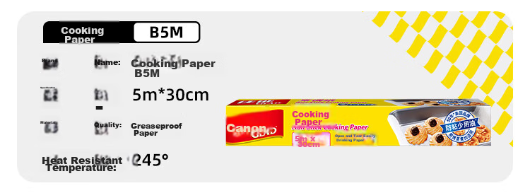 Glad Baking And Cooking Paper 5m*30cm, Meat Roasting Silicone Paper, Air Fryer And Oven Baking Sheet Paper, Original Import 2