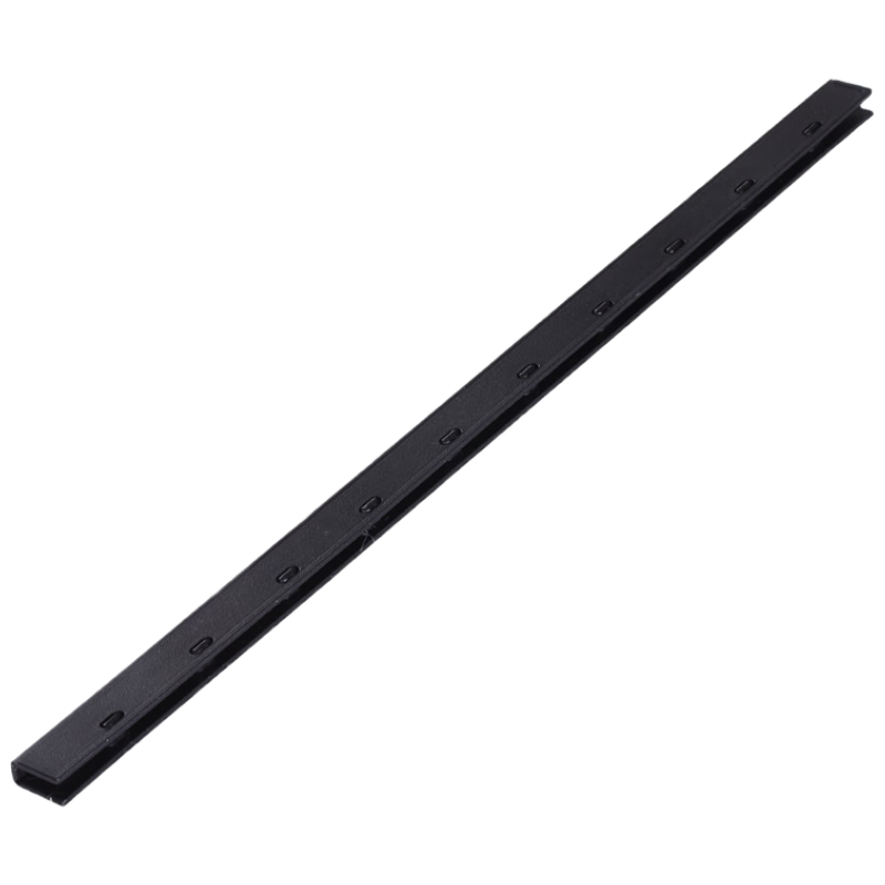 COMIX JT1150 10-Hole Plastic Binding Strips 15mm Width Black 297mm Binding Length A4 50pcs Pack for Punching and Binding Machine