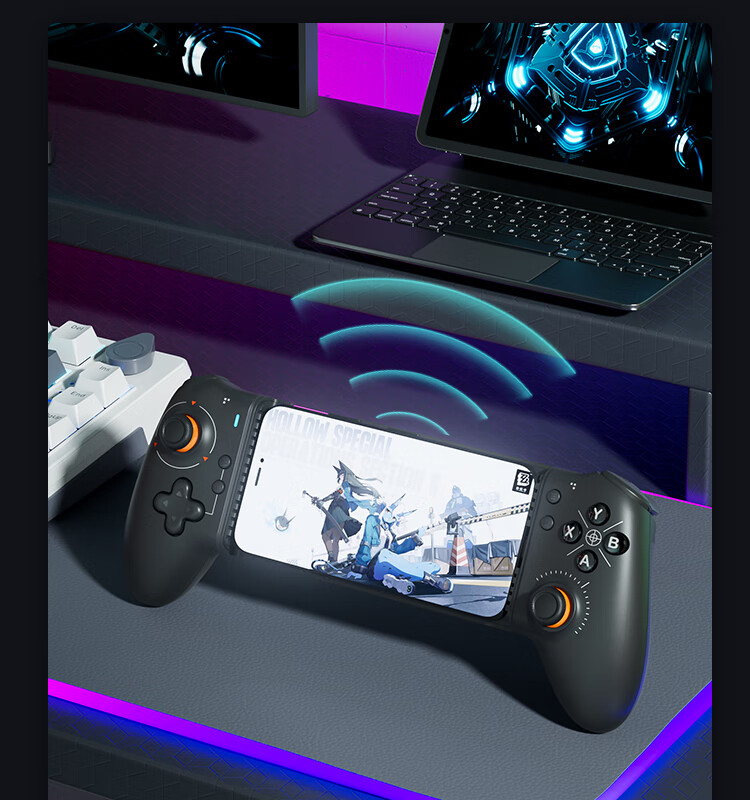MACHENIKE GP5 Wired Bluetooth Mobile Game Controller, Extendable Gamepad for Android Switch, Apple Ios, Genshin Impact, Arknights, DNF, Gray 10