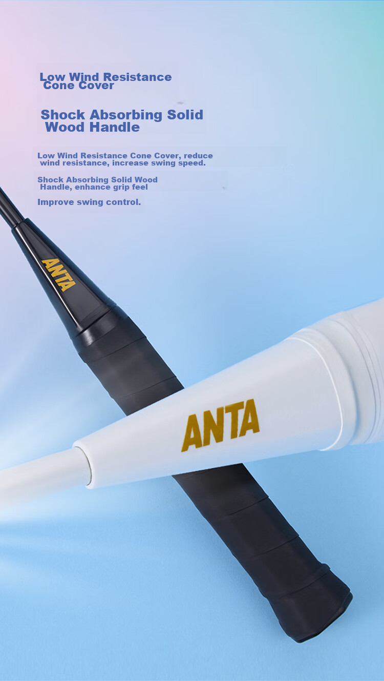 ANTA Badminton Racket Aluminum Alloy Basic Training Pair for Men And Women, with Free Gift (Racket Case + Three Durable Shuttlecocks) 8
