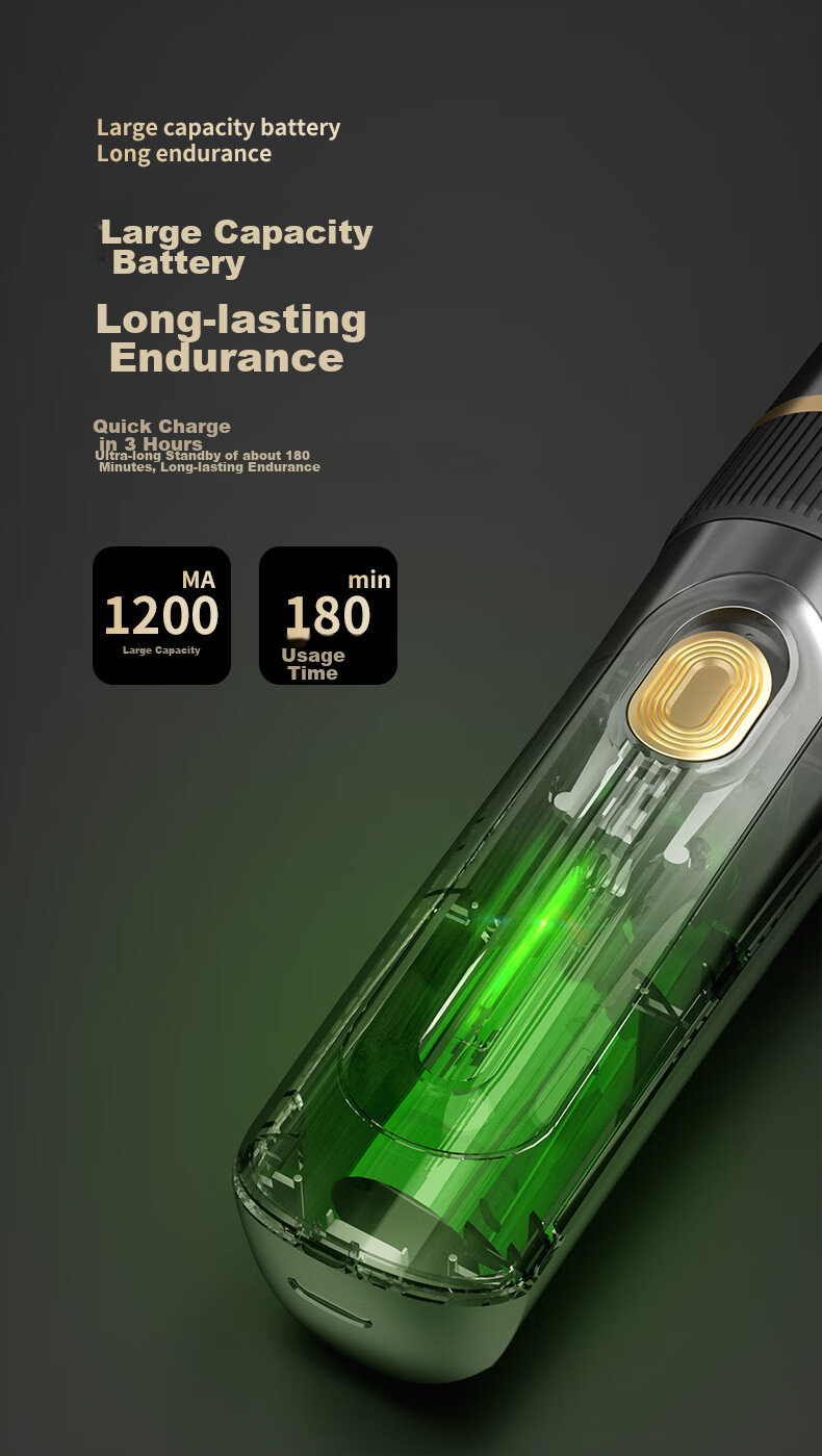 KONKA Automatic Hair Removal Baby Hair Clipper, Children's Hair Trimmer, Newborn Hair Cutting Electric Shaver, Hair Trimmer, Head Shaving Knife, Haircutting Tool, Fully Washable 13