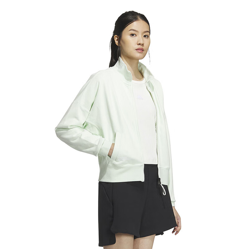 Adidas Women's Sportswear Series LOUNGE FT JKT Athletic Casual Jacket IM8849 A/S 4