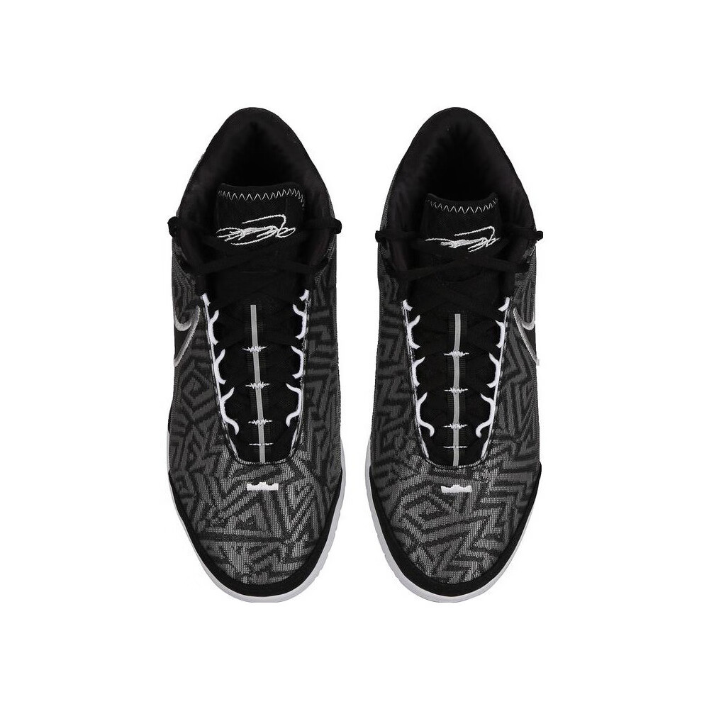 NIKE Men's Basketball Shoes, LBJ NXXT GENISUS EP Sneakers, HF0711-005 White And Black, Size 40.5 6