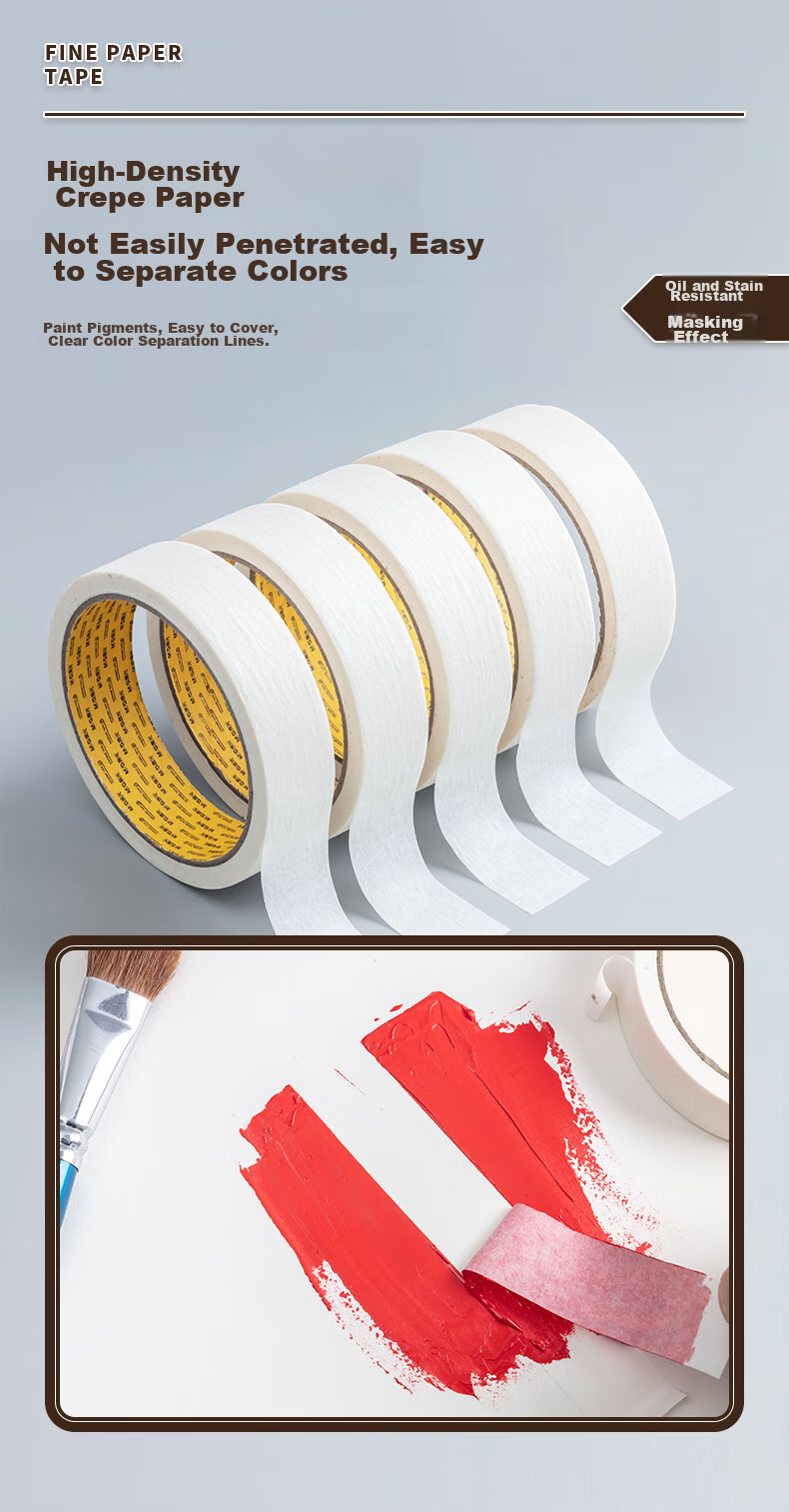 M&G Masking Tape, Renovation Cover Paper, Traceless Paper, Film Paper for Art And Craft Color Separation Protection, 24mm*15y Office Supplies, Single Roll DIY Bean Toy AJD97356 3