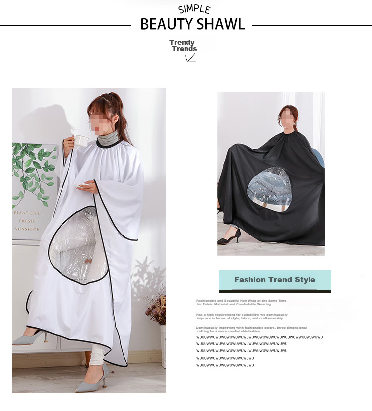 Jinghuisichuang Haircut Cape, Adult Hairdressing Wrap, Enlarged Waterproof Cape, Hair-Resistant Fabric 3