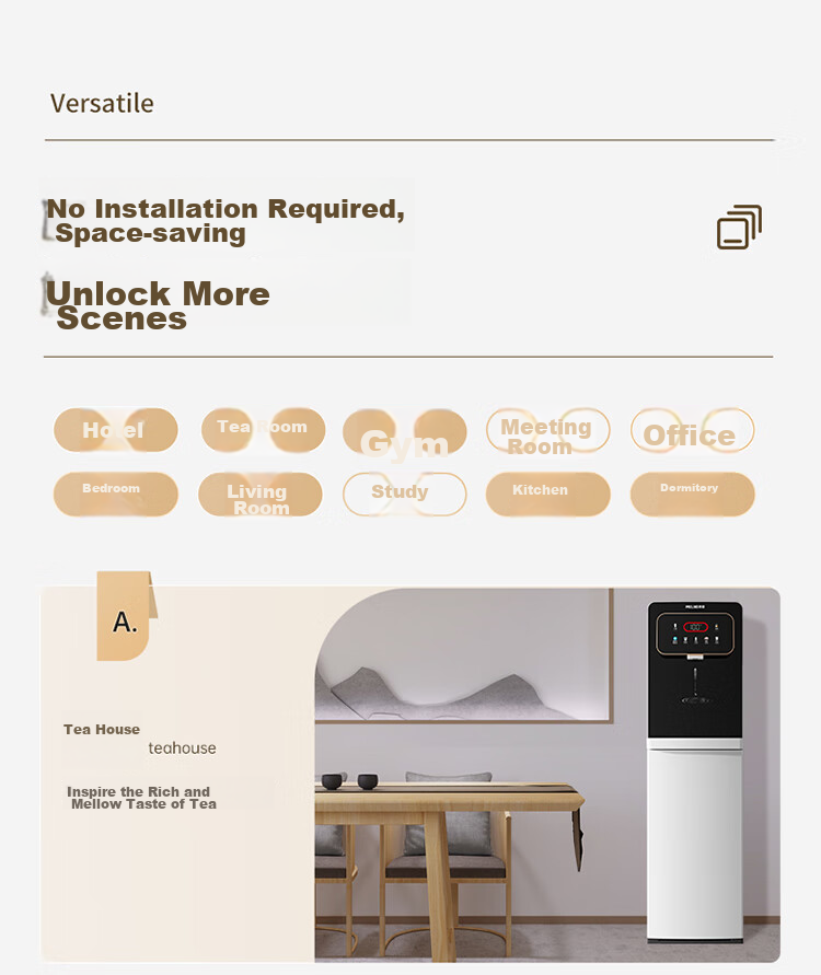 MeiLing Instant Hot Water Dispenser with Bottom-Loading Water Tank, Home Standing Quick-Heating Instant Drinking No Installation Required Fully Automatic Intelligent All-In Machine High-End White Water Dispenser MY-SX527 15