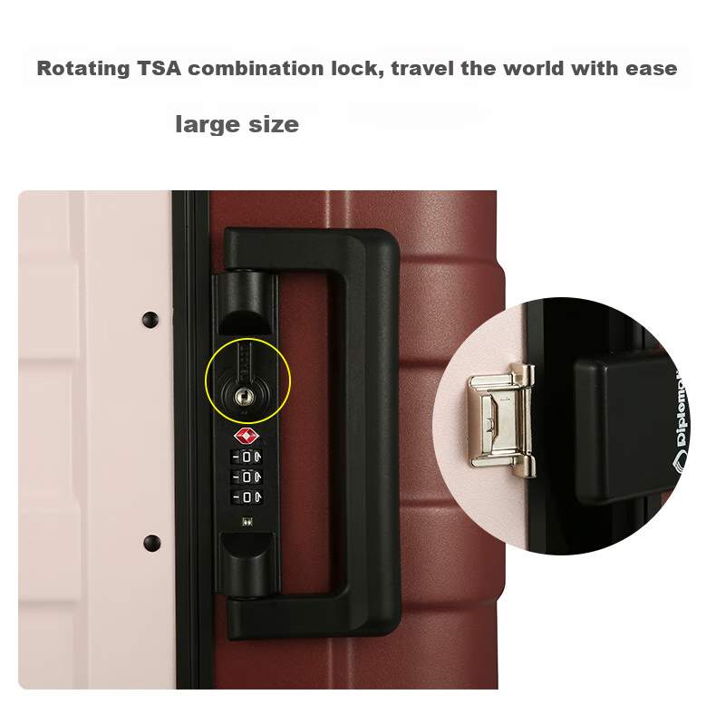 Diplomat Fashion Color-Block Trolley Suitcase Luggage for Men And Women, Password Lock Carry-On Travel Case TC-26032 5