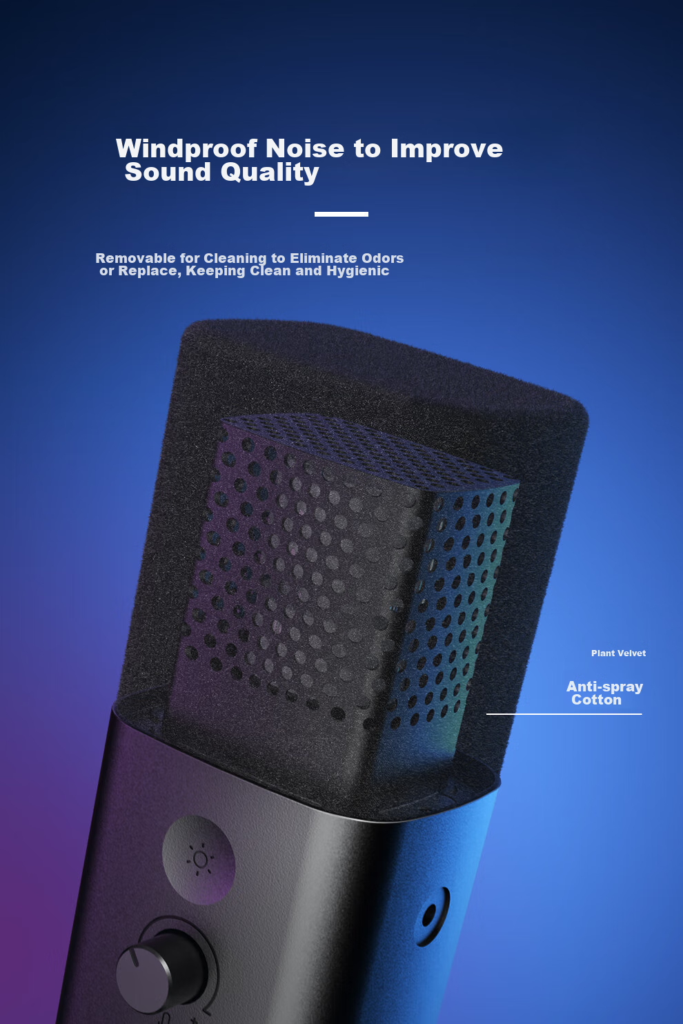 FIFINE Dynamic Noise-Cancelling USB Computer Microphone for Desktop Streamers, Live Streaming, Gaming, Recording, Karaoke, Video Use, with External Sound Card Support, Desktop RGB Microphone, Wired Microphone AM8 Black 19