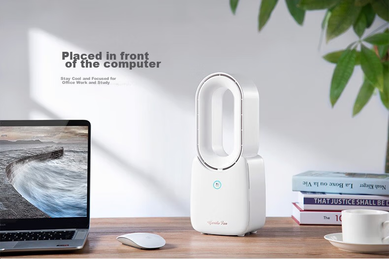 Kewo [Ice Mist Cooling] Desktop Fan Mini Air Conditioner Dormitory Office Ultra-Quiet Home Table Fan Circulating Large Mist Humidifier Bladeless Cooling Device 4