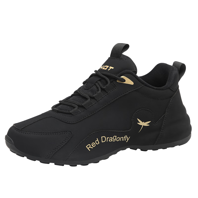 Red Dragonfly Women's Height Increasing Dad Sneakers with Thick Sole INS Trendy Casual Sports Shoes WXB342701 Black Size 41