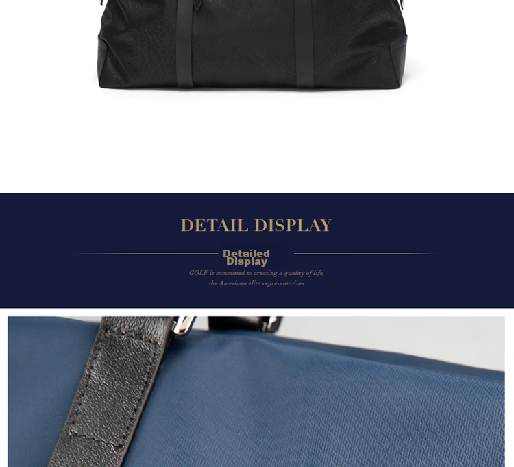 GOLF Travel Bag, Casual Sports Fitness Bag, Handheld And Shoulder Luggage Bag, Men's Short-Trip Travel Bag, Large Capacity Business Trip Bag 40