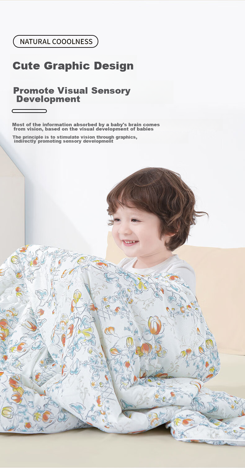 Nanjiren Baby Blanket, Children's Air Conditioning Quilt, Spring And Autumn Cool Quilt, Antibacterial Kindergarten Student Nap Quilt, Cooling Quilt 10