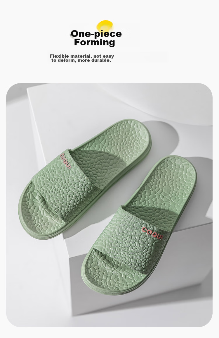 Coqui & Frog Collaboration High Elasticity Slippers Unisex Indoor Shower Sandals Malt Color Size 37-38 CQ2001 3