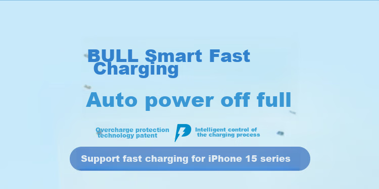 BULL PD20W Charger, Fast Charging Head for Apple IPhone 16, Automatic Power-Off When Fully Charged, Compatible with IPhone 15/14/13 Pro Max/12/11/x/8, Distant Mountain Blue 2