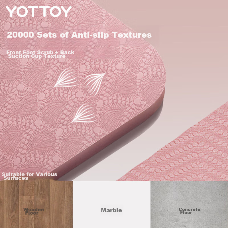 Складной коврик для йоги Yottoy, портативный коврик для сна для студентов, детский коврик, профессиональный нескользящий широкий легкий коврик для фитнеса для дома