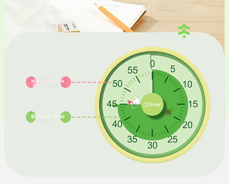 QT-TIMER [Lowest Price Online] Mechanical Timer, 2026 New Model, Student And Children's Time Management Device, Kitchen Timing Tool for Cooking And Baking, Countdown Timer, Self-Discipline Timer, Time Control Gadget 17