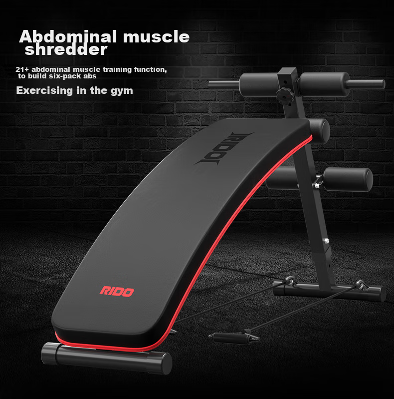 RIDO Sit-Up Assist Device, Home Fitness Equipment, Foldable Sit-Up Board, Abdominal Muscle Exercise Machine TD20 3