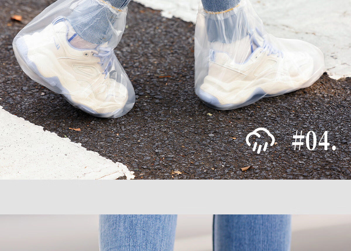 Paipitao Disposable Rain Shoe Covers Waterproof Rain Foot Covers for Adults And Children Outdoor Non-Slip Thickened Wear-Resistant Transparent Rain Boot Covers 31