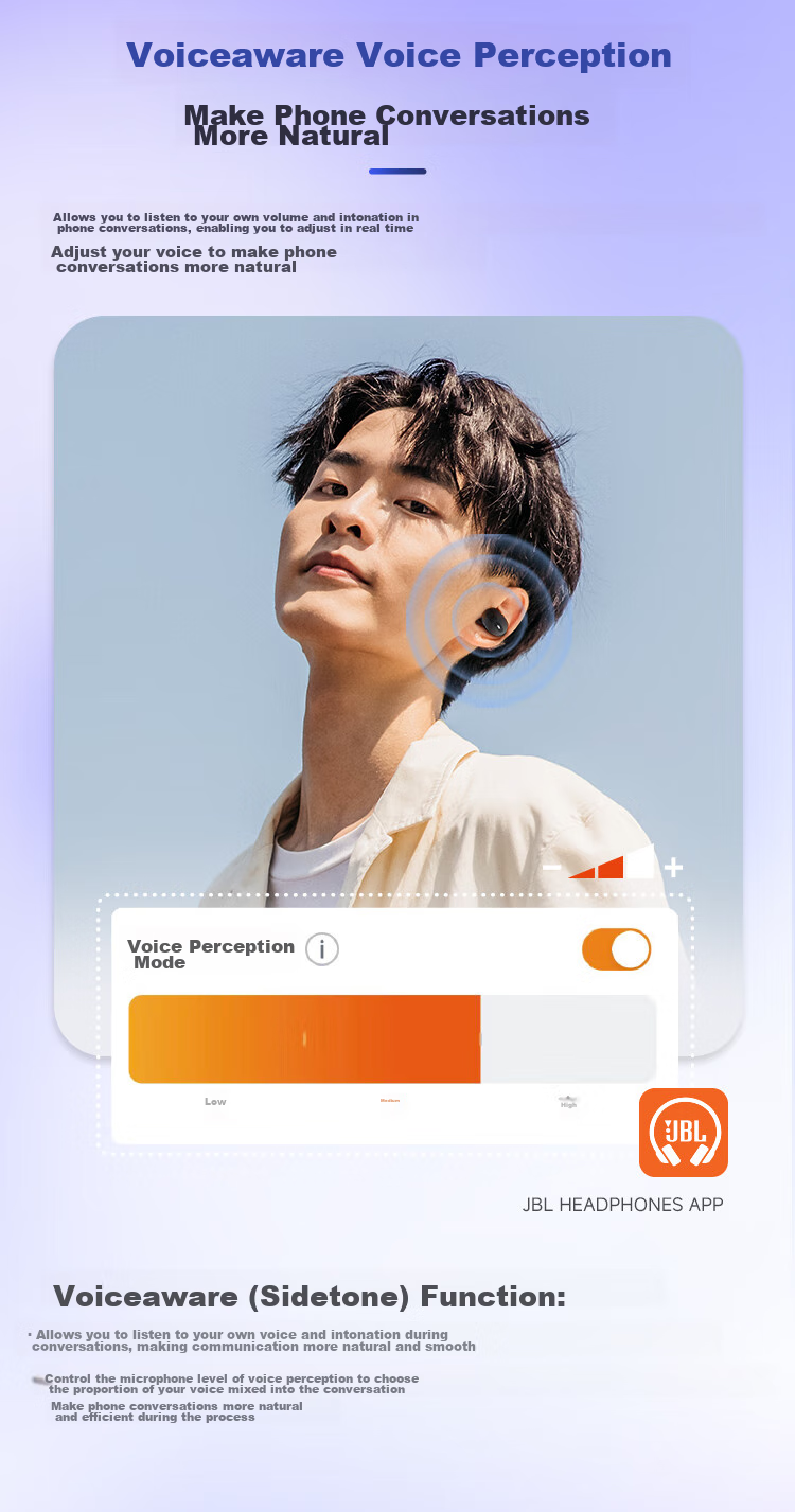 JBL TUNE BUDS2 New Wireless Bluetooth Earphones, Liulidou Second Generation, Ultra-Long Battery Life Noise-Cancelling Headphones, Compatible with Huawei And Apple Phones, Transparent Black 12