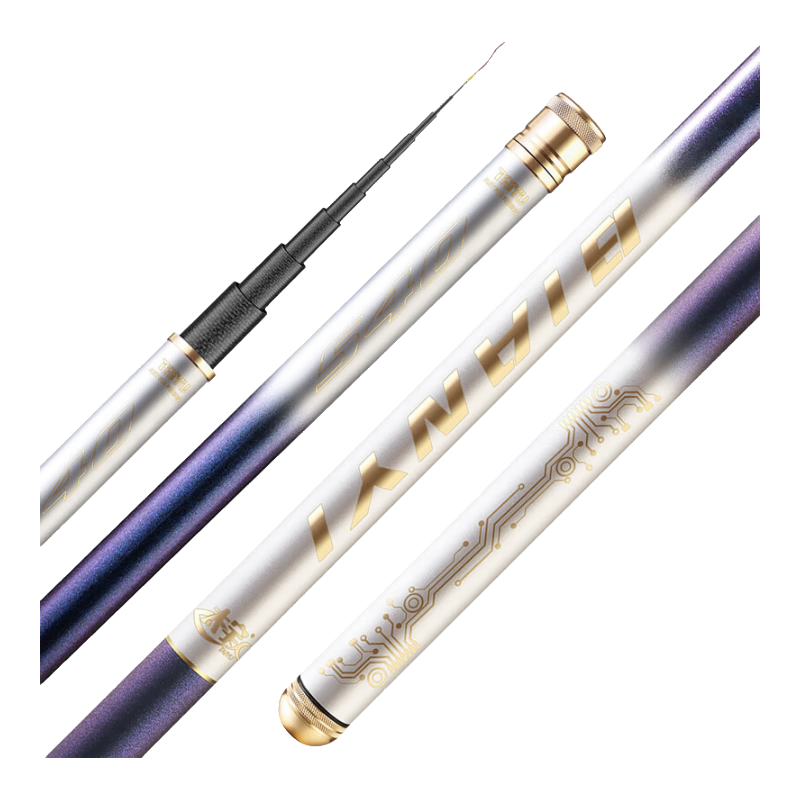 Taiyu 3.6-Meter Fishing Rod, Short Section Stream Rod, 37 Sections Carbon Fiber Ultra-Light Ultra-Hard Hand Rod, Carp And Crucian Carp Rod Set