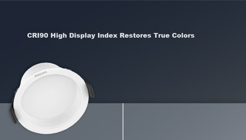 PHILIPS Recessed Living Room Full Metal Anti-Glare Downlight, 7W, 75-78mm, Cool White Light 9